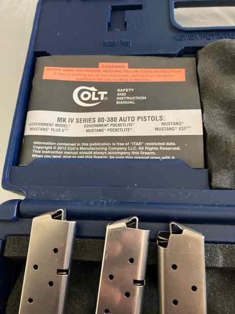 COLT 2014 series Pocketlite  Mustang   380