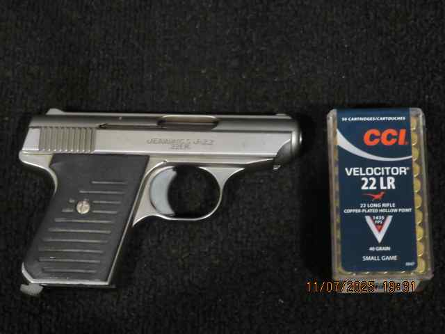 Jennings 22 LR Pistol by Bryco Arms with Ammo