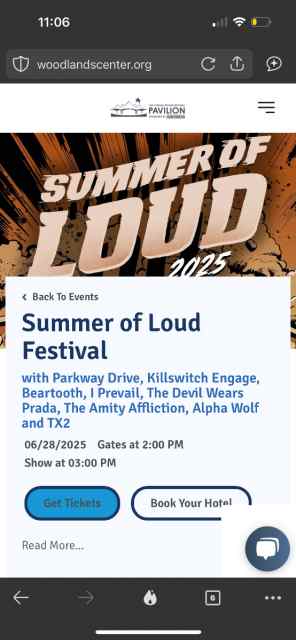 Two PIT TICKETS to the Summer Of Loud tour
