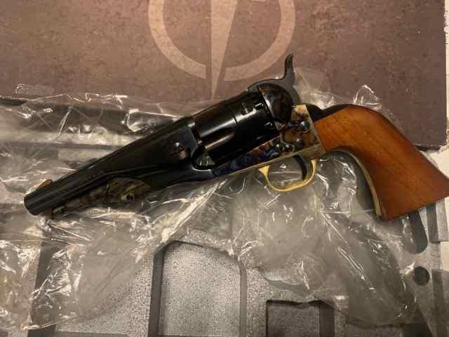 Taylor’s 1860 army steel frame black powder pistol