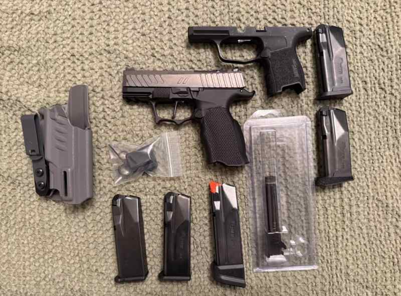 Sig P365 Zev Tech 9mm with Icarus Ace X frame