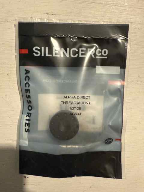 SilencerCo Alpha direct thread mount 
