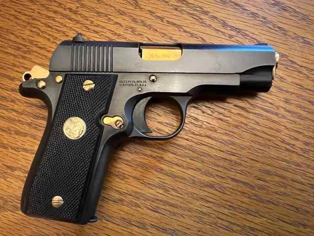 Colt Government 380  with 24k gold accent